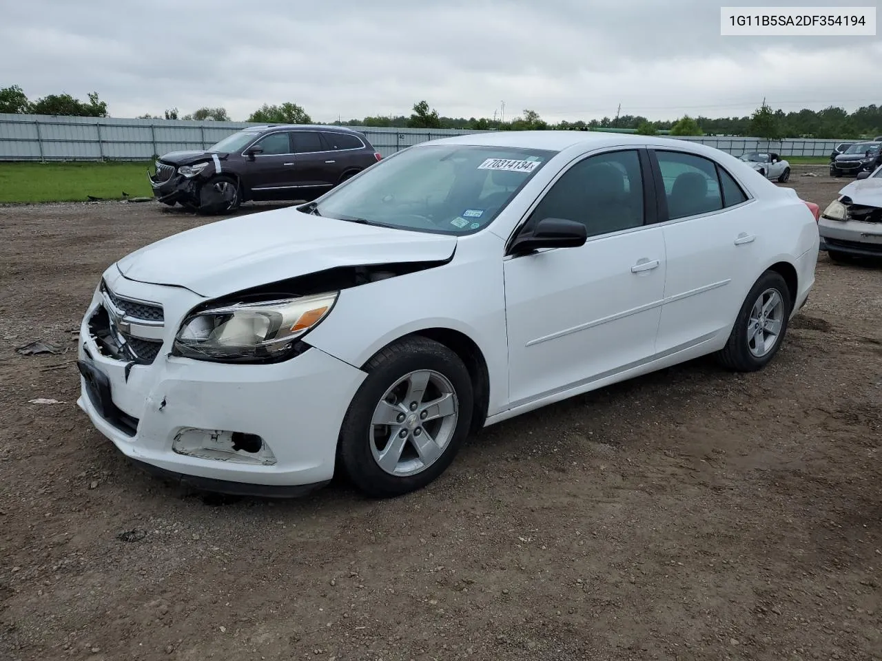 2013 Chevrolet Malibu Ls VIN: 1G11B5SA2DF354194 Lot: 70314134