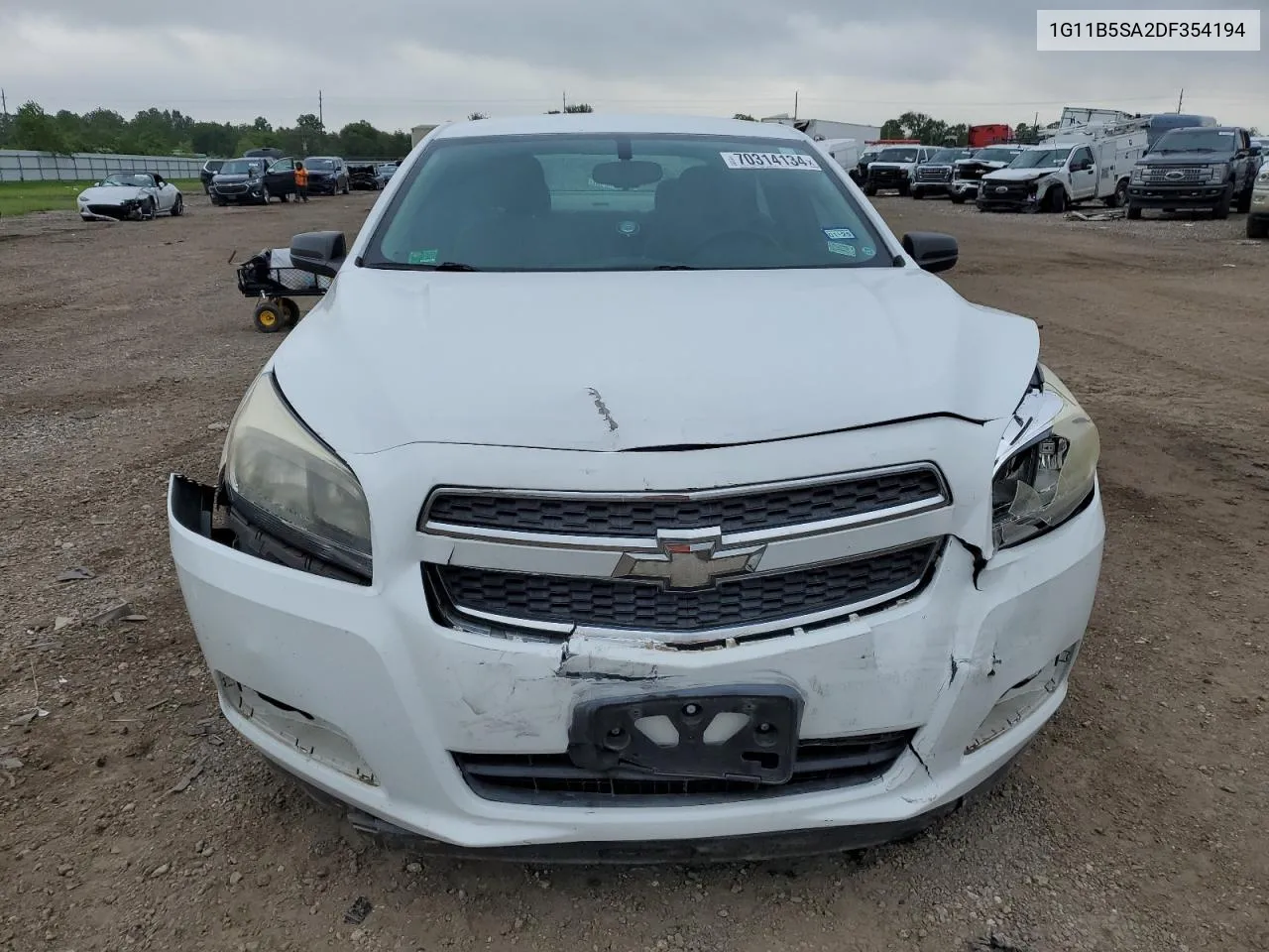 2013 Chevrolet Malibu Ls VIN: 1G11B5SA2DF354194 Lot: 70314134