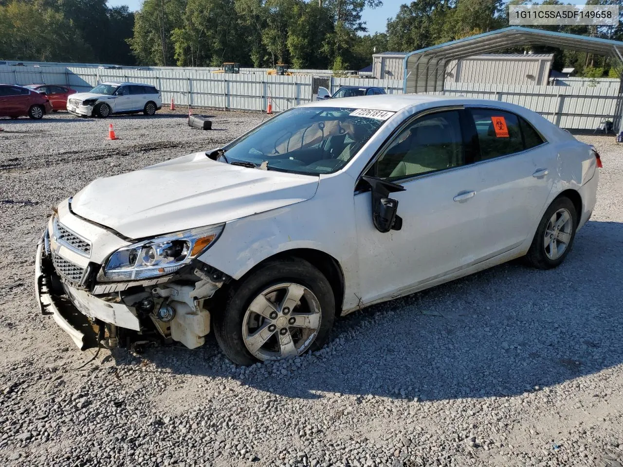 1G11C5SA5DF149658 2013 Chevrolet Malibu 1Lt