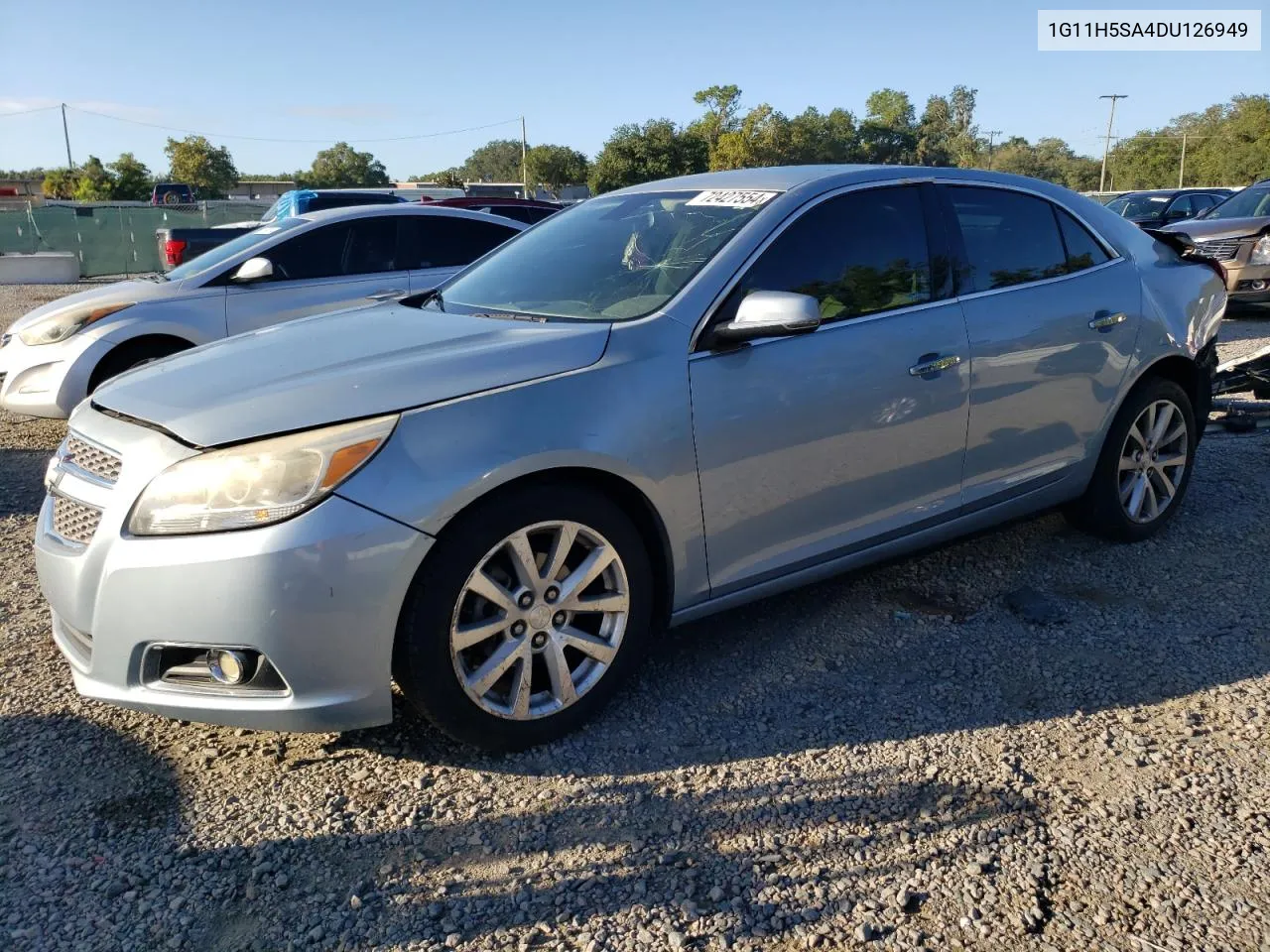 2013 Chevrolet Malibu Ltz VIN: 1G11H5SA4DU126949 Lot: 72427554