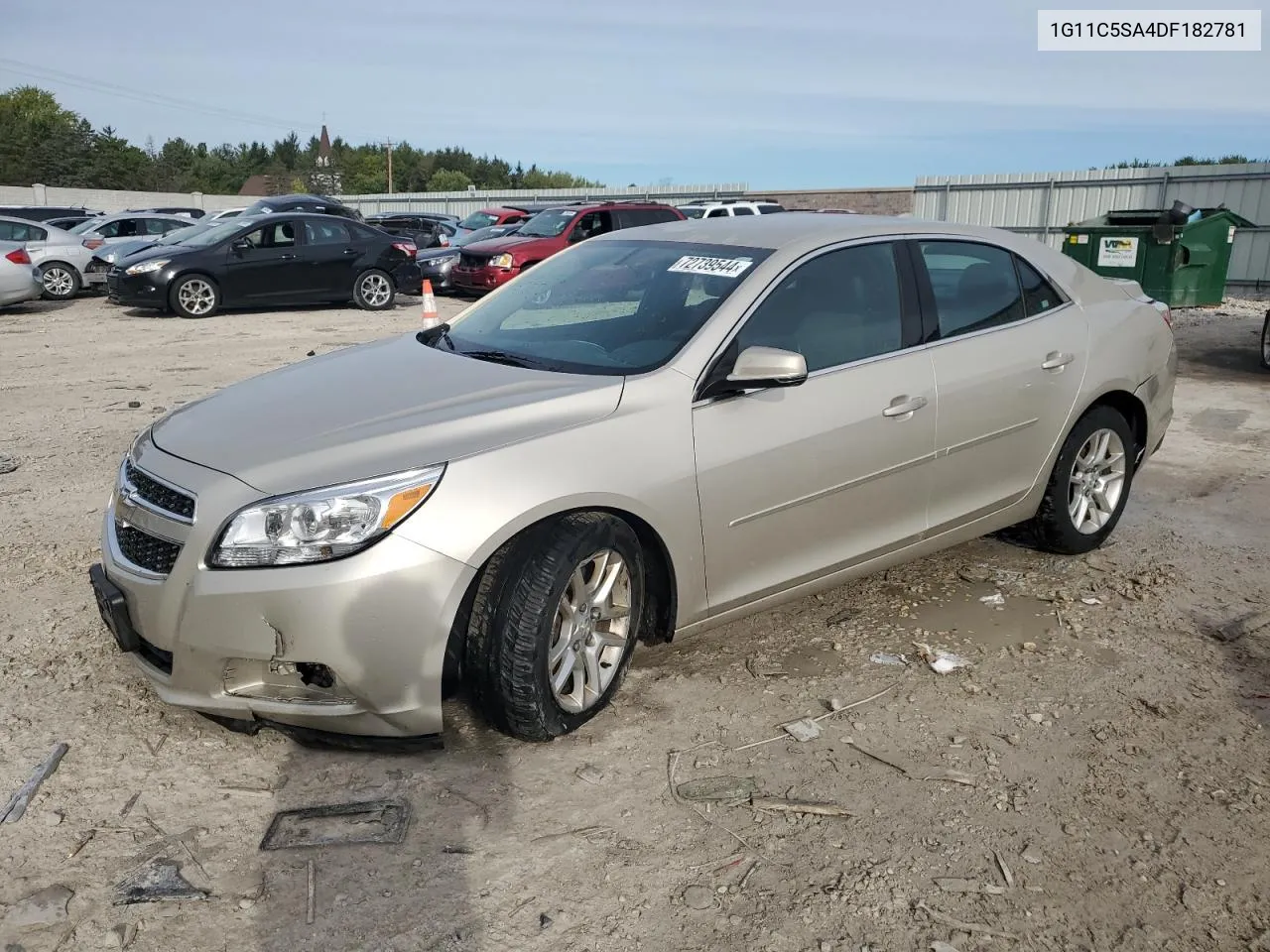 2013 Chevrolet Malibu 1Lt VIN: 1G11C5SA4DF182781 Lot: 72739544