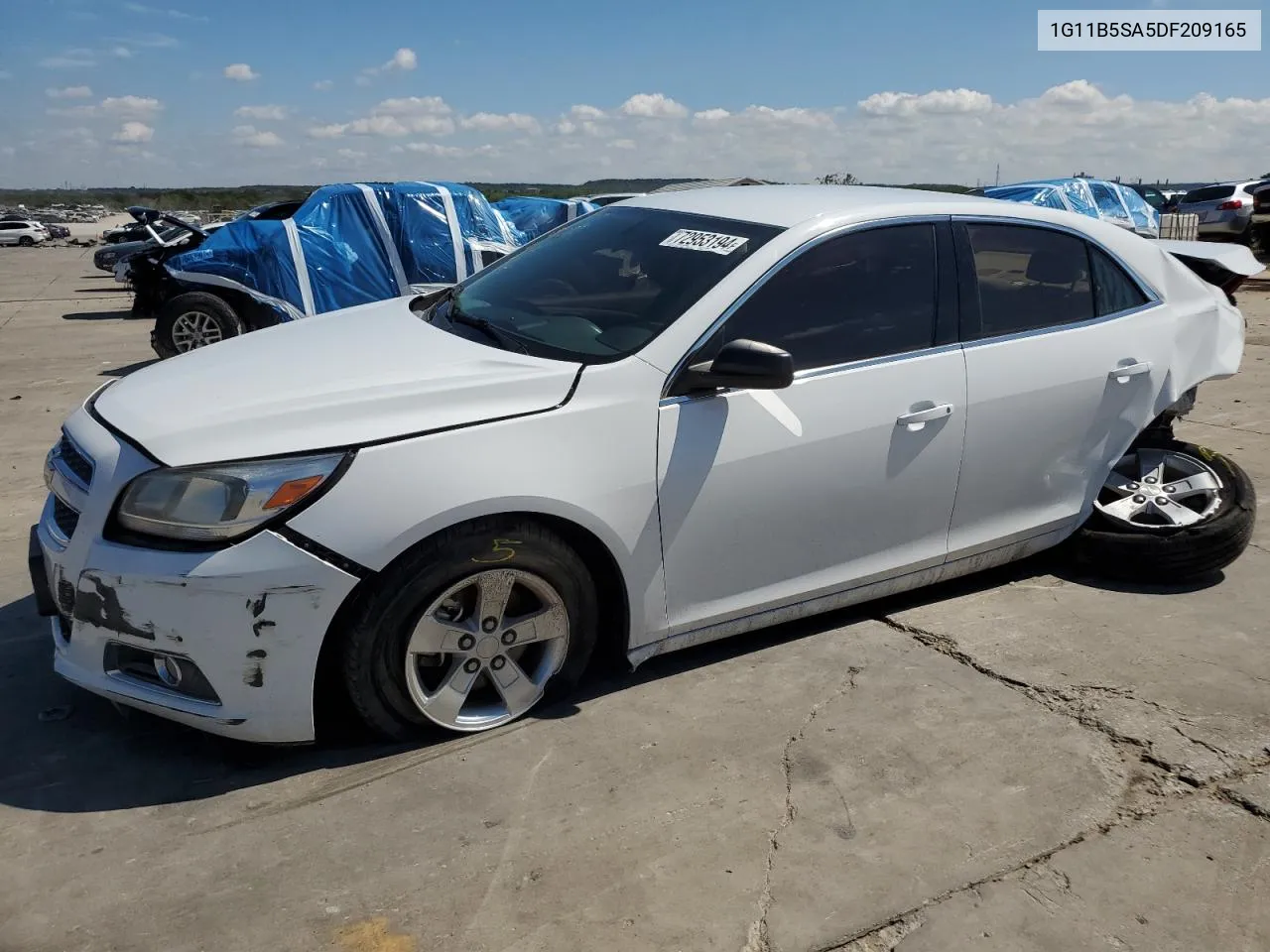 2013 Chevrolet Malibu Ls VIN: 1G11B5SA5DF209165 Lot: 72953194