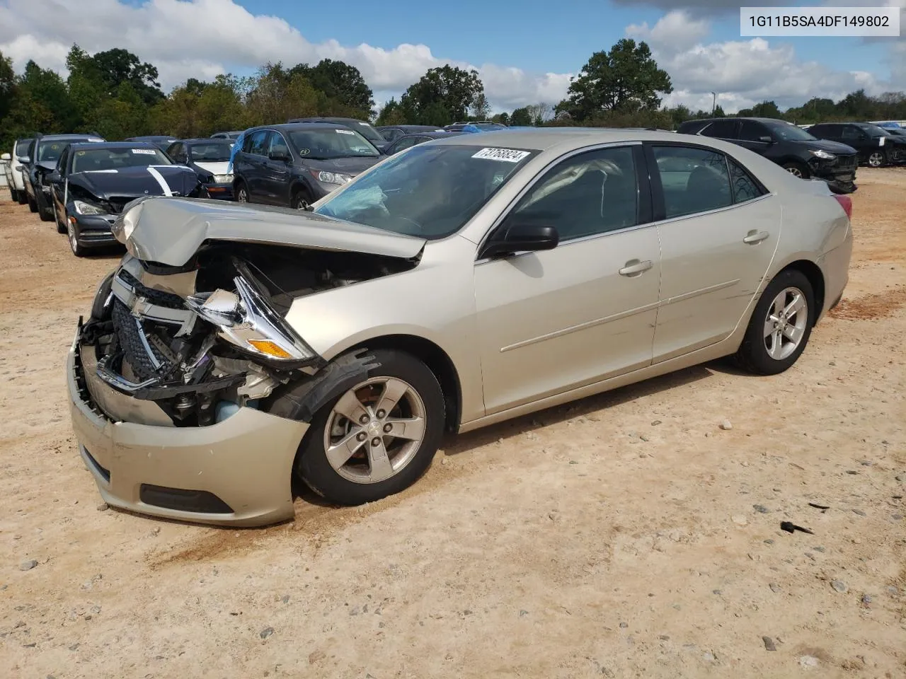 2013 Chevrolet Malibu Ls VIN: 1G11B5SA4DF149802 Lot: 73768824