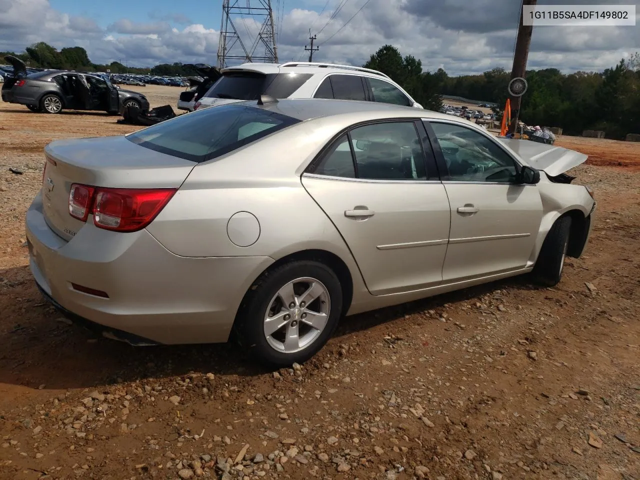 2013 Chevrolet Malibu Ls VIN: 1G11B5SA4DF149802 Lot: 73768824