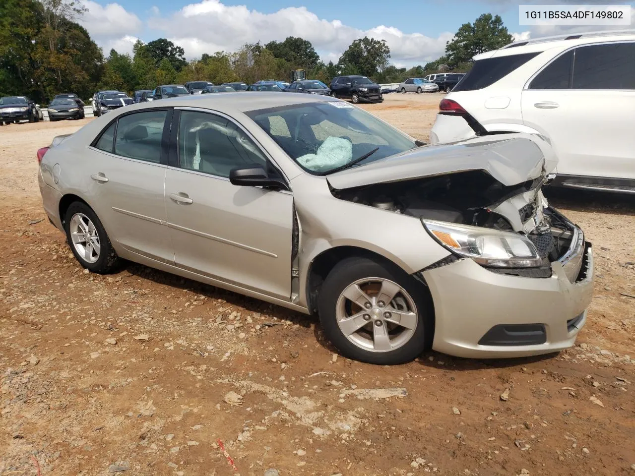 2013 Chevrolet Malibu Ls VIN: 1G11B5SA4DF149802 Lot: 73768824