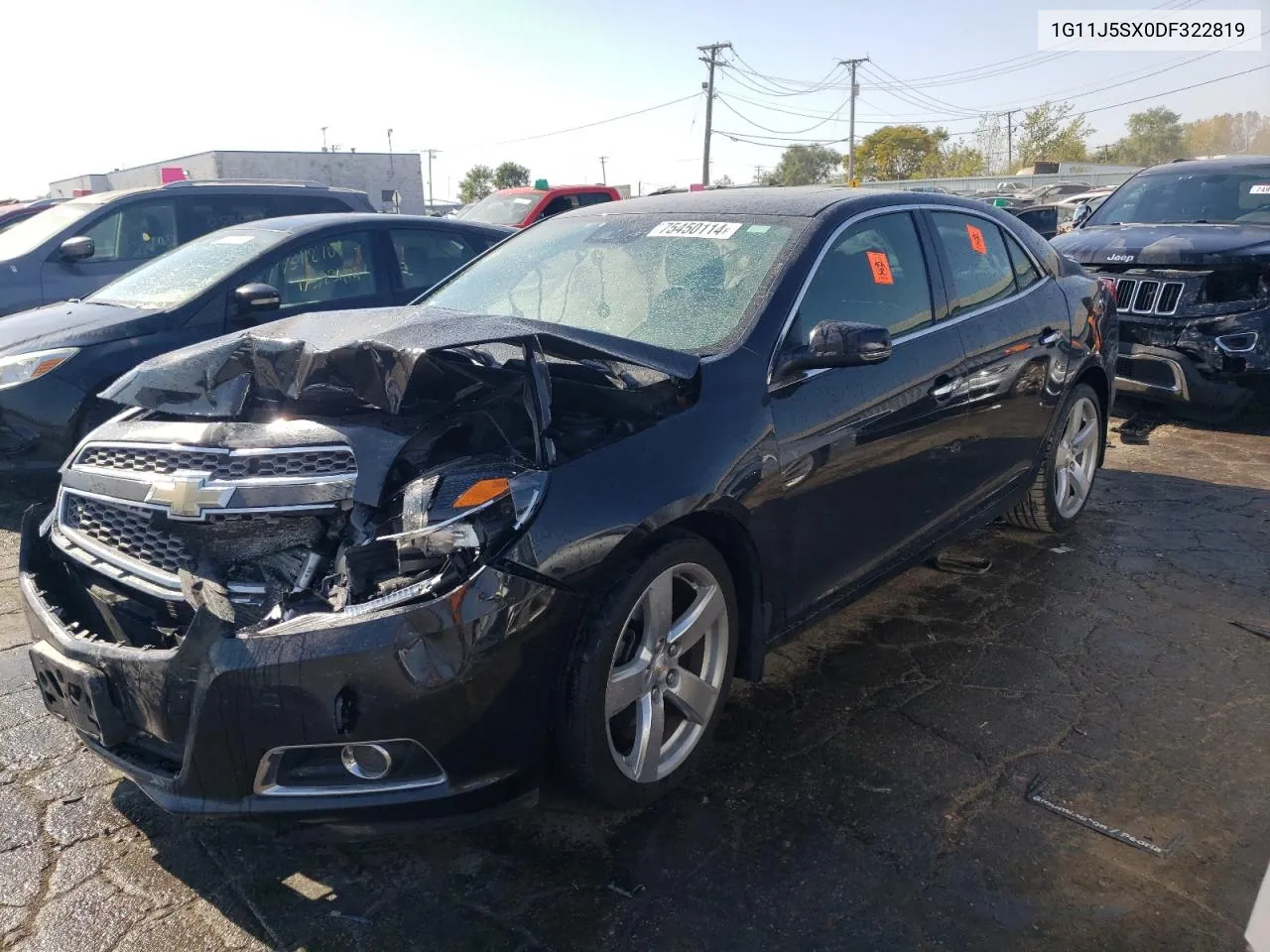 2013 Chevrolet Malibu Ltz VIN: 1G11J5SX0DF322819 Lot: 75450114