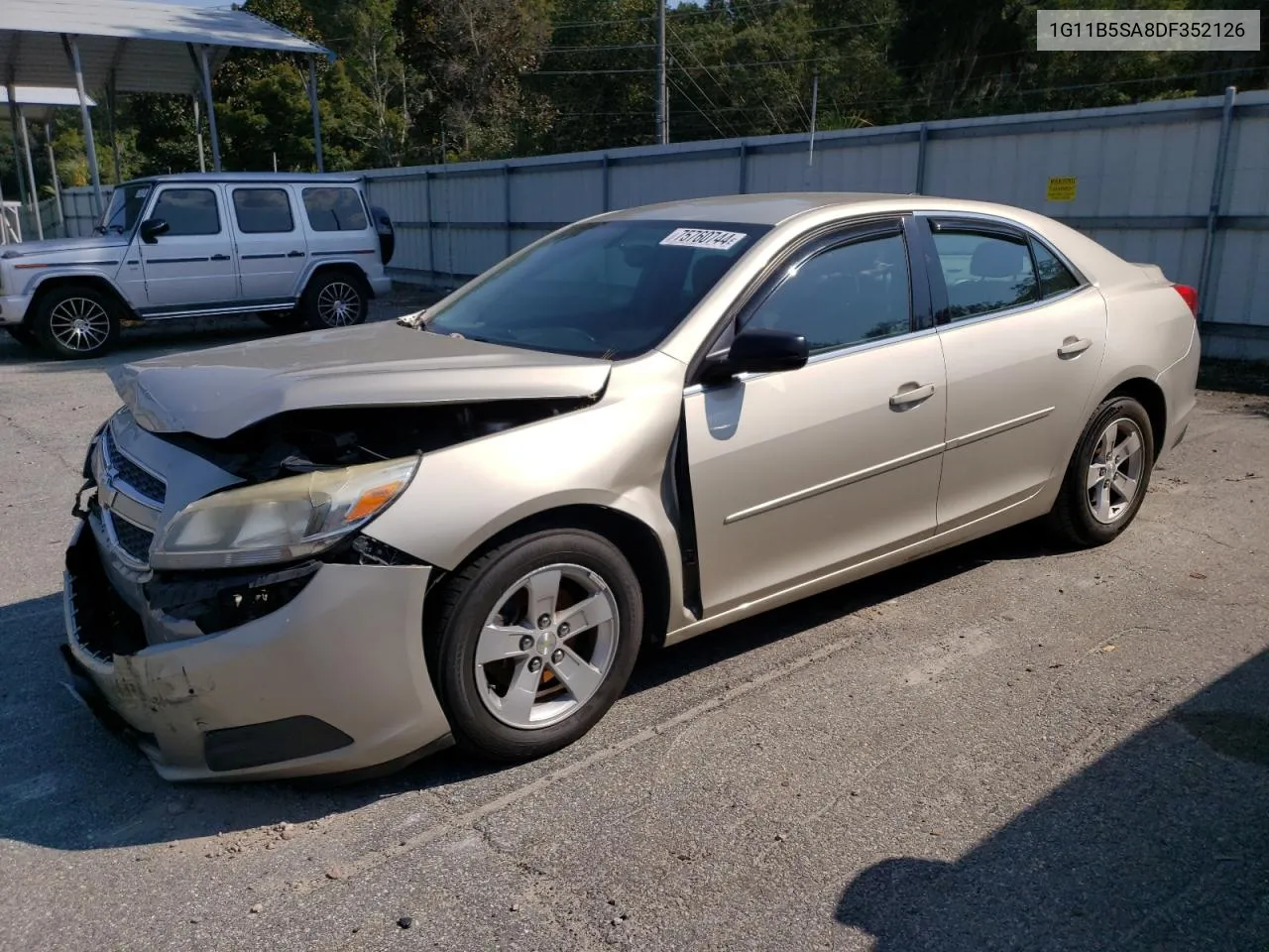 2013 Chevrolet Malibu Ls VIN: 1G11B5SA8DF352126 Lot: 75760744