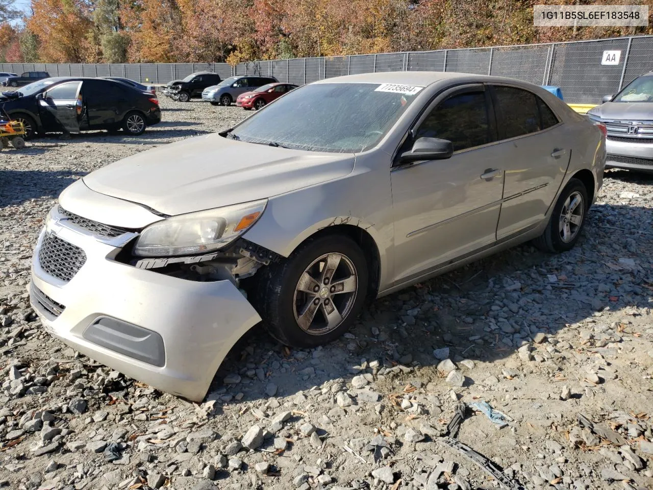 1G11B5SL6EF183548 2014 Chevrolet Malibu Ls