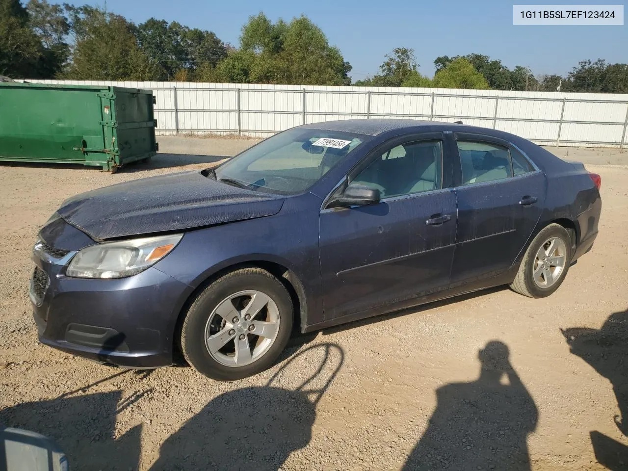 2014 Chevrolet Malibu Ls VIN: 1G11B5SL7EF123424 Lot: 77991454