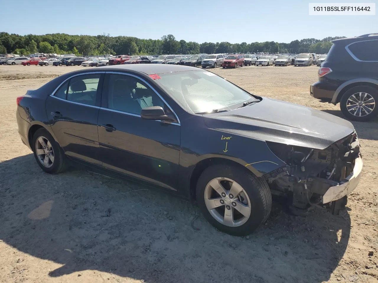 2015 Chevrolet Malibu Ls VIN: 1G11B5SL5FF116442 Lot: 74225404