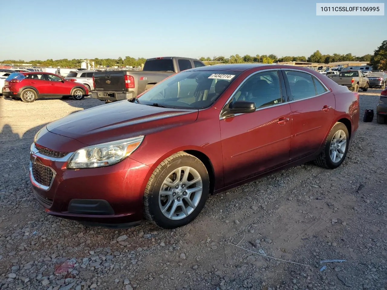 2015 Chevrolet Malibu 1Lt VIN: 1G11C5SL0FF106995 Lot: 74342114