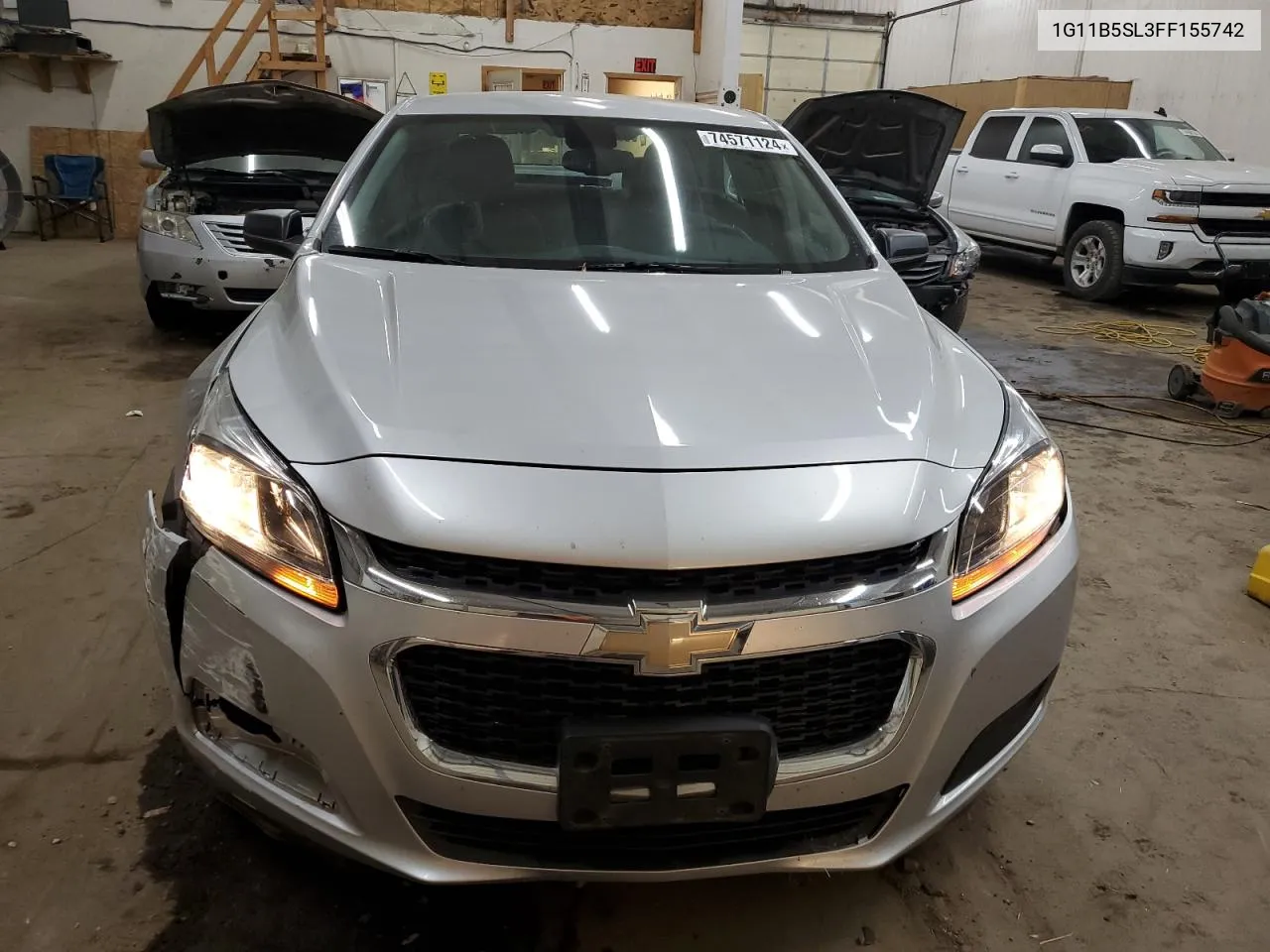 2015 Chevrolet Malibu Ls VIN: 1G11B5SL3FF155742 Lot: 74571124