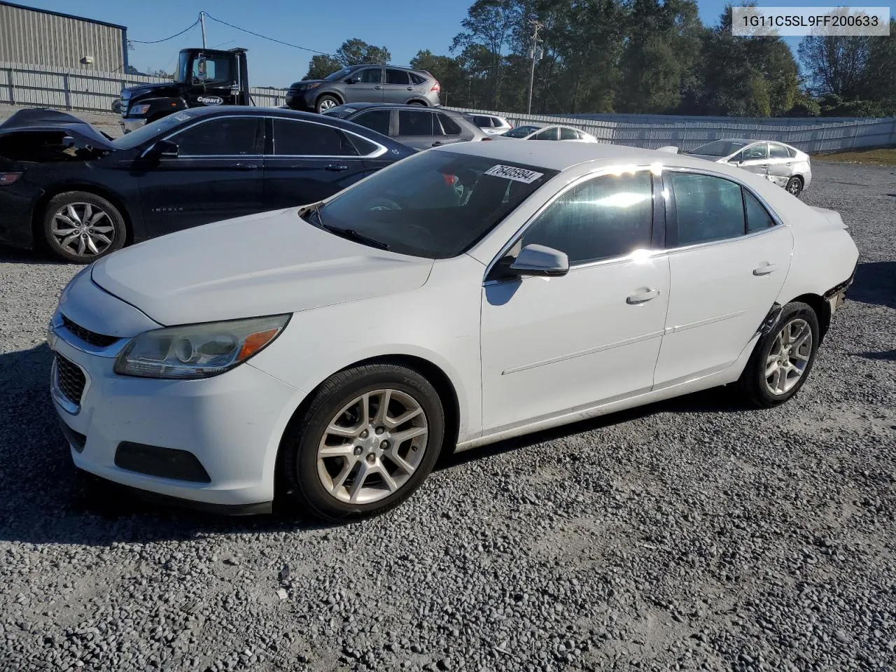 2015 Chevrolet Malibu 1Lt VIN: 1G11C5SL9FF200633 Lot: 76405994