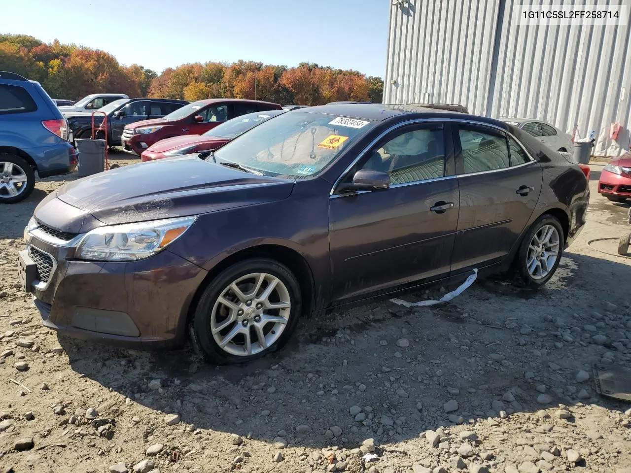 2015 Chevrolet Malibu 1Lt VIN: 1G11C5SL2FF258714 Lot: 76503454