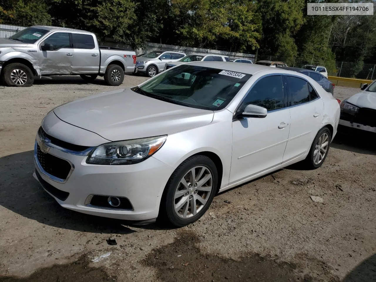 1G11E5SX4FF194706 2015 Chevrolet Malibu 2Lt