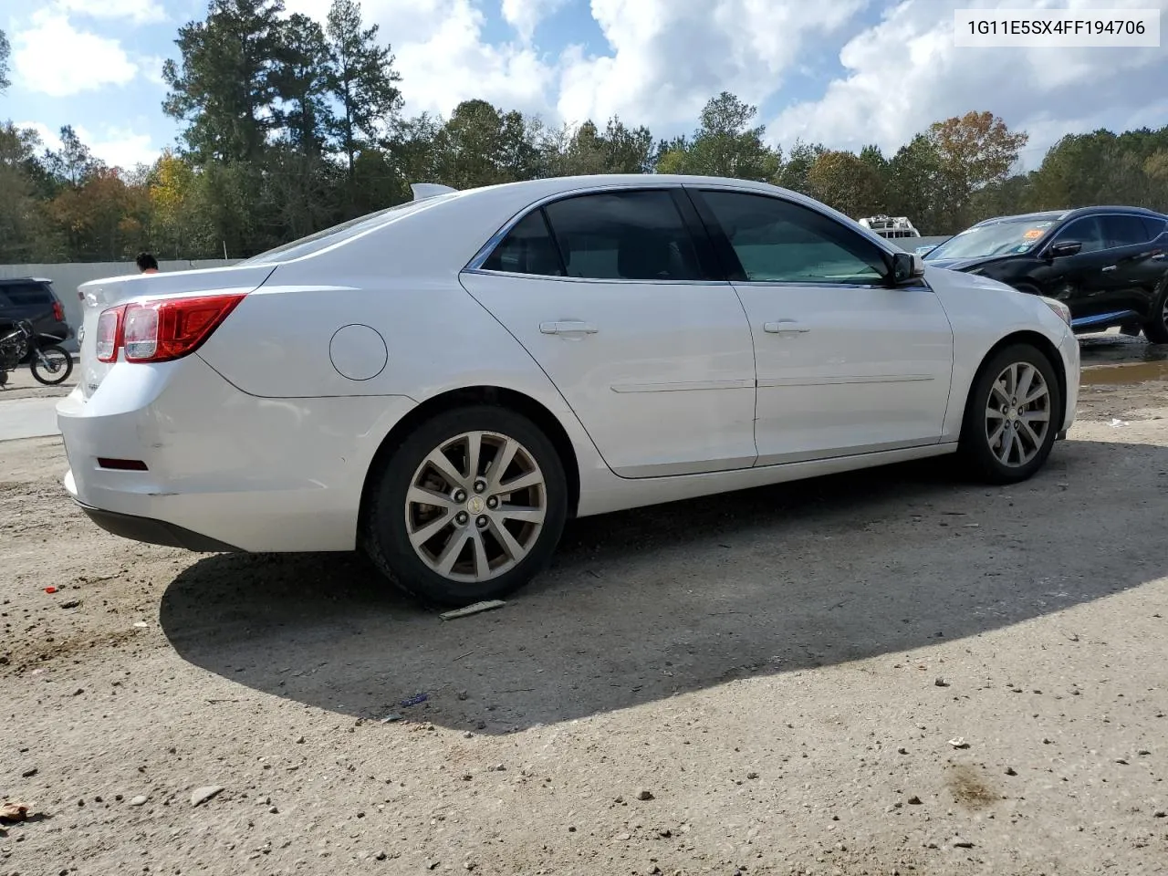 1G11E5SX4FF194706 2015 Chevrolet Malibu 2Lt