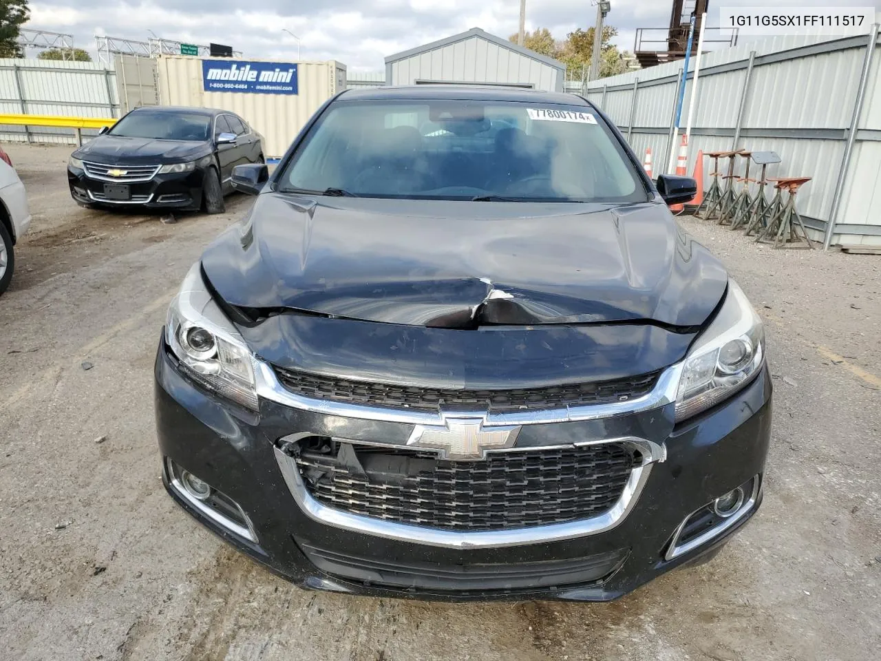 2015 Chevrolet Malibu Ltz VIN: 1G11G5SX1FF111517 Lot: 77800174