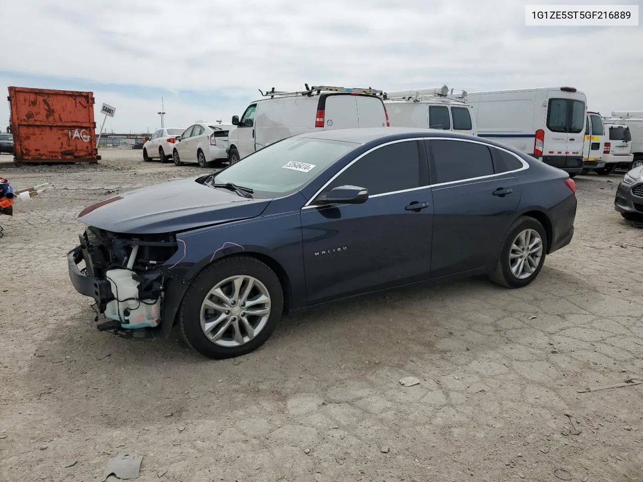 2016 Chevrolet Malibu Lt VIN: 1G1ZE5ST5GF216889 Lot: 52646414