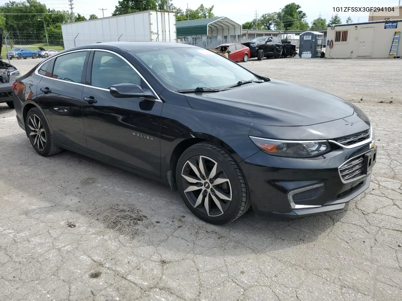 2016 Chevrolet Malibu Lt VIN: 1G1ZF5SX3GF294104 Lot: 57354394