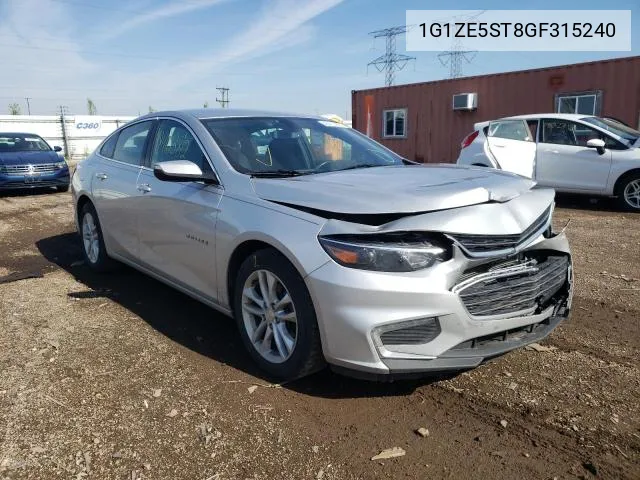 2016 Chevrolet Malibu Lt VIN: 1G1ZE5ST8GF315240 Lot: 57545954