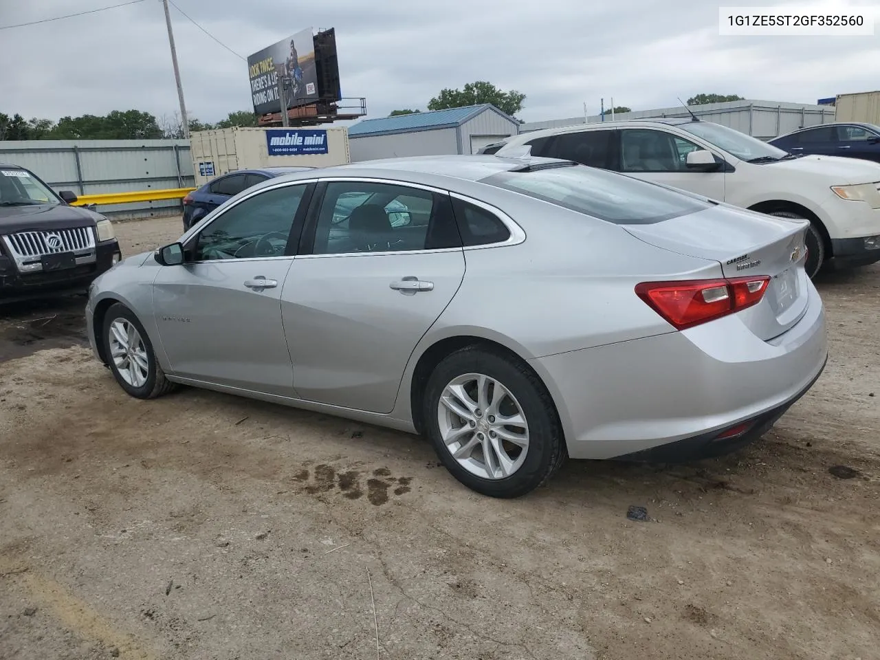 2016 Chevrolet Malibu Lt VIN: 1G1ZE5ST2GF352560 Lot: 57743004