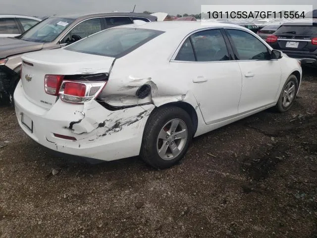 1G11C5SA7GF115564 2016 Chevrolet Malibu Limited Lt