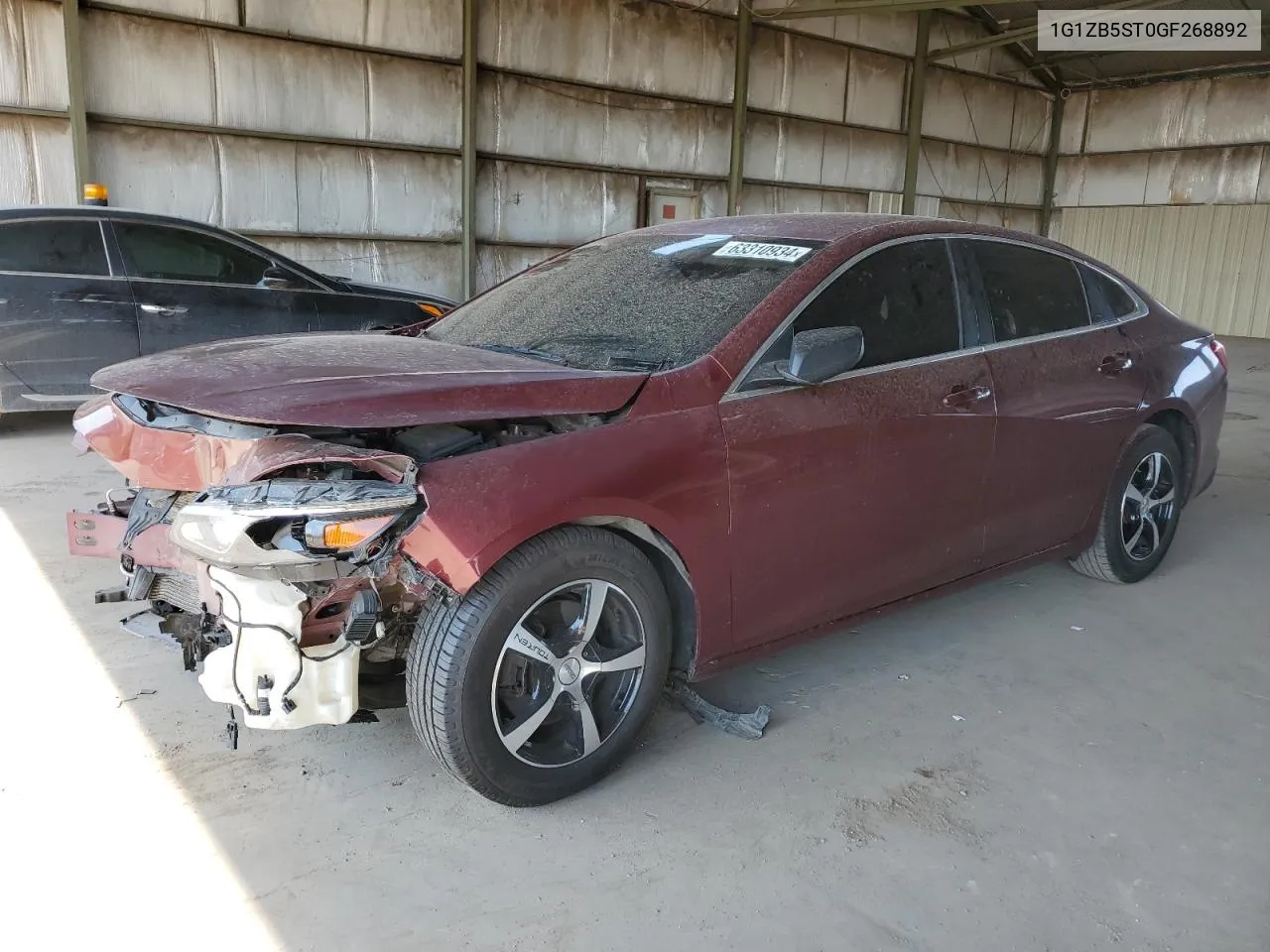 2016 Chevrolet Malibu Ls VIN: 1G1ZB5ST0GF268892 Lot: 63310934