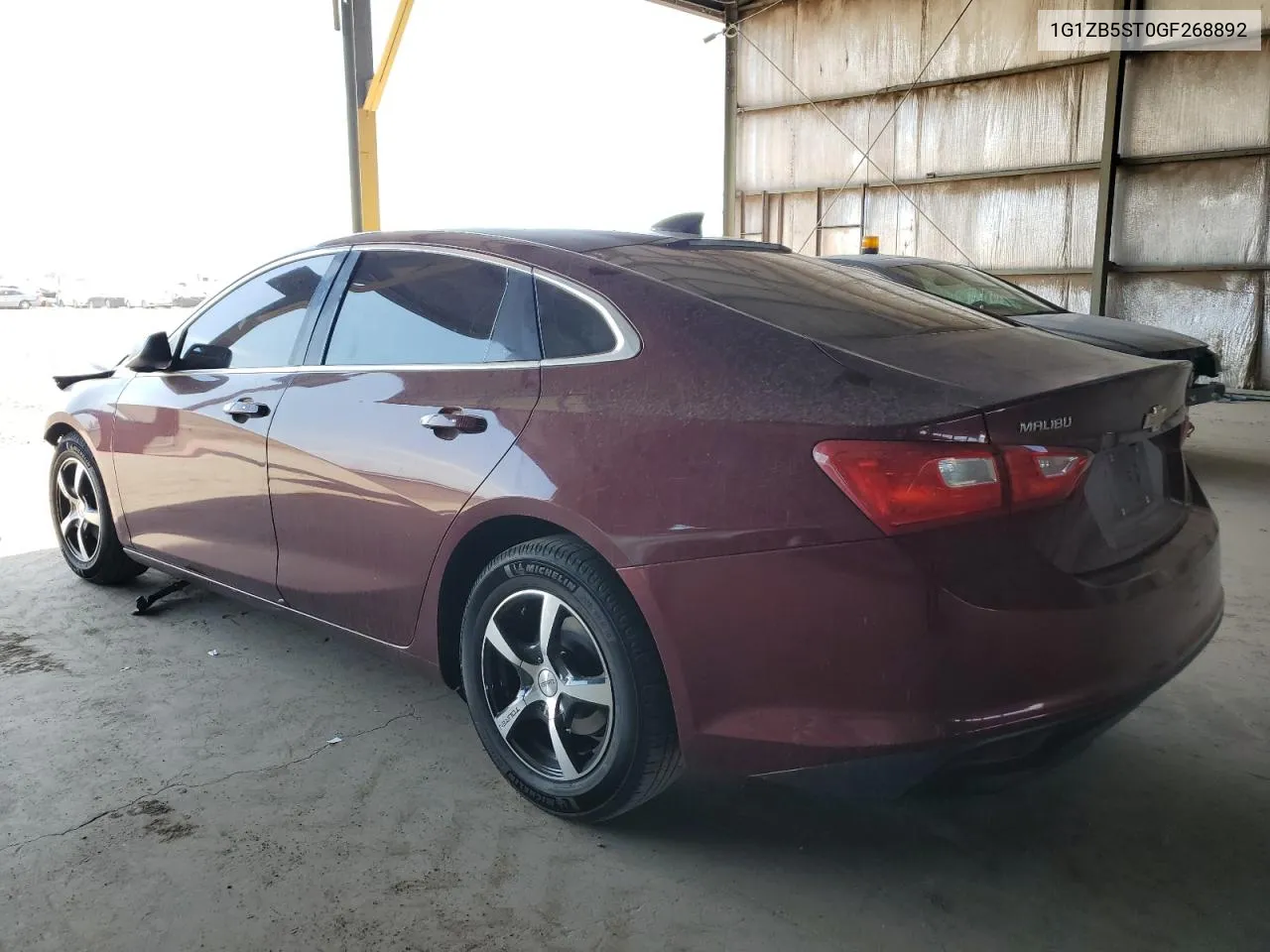 2016 Chevrolet Malibu Ls VIN: 1G1ZB5ST0GF268892 Lot: 63310934