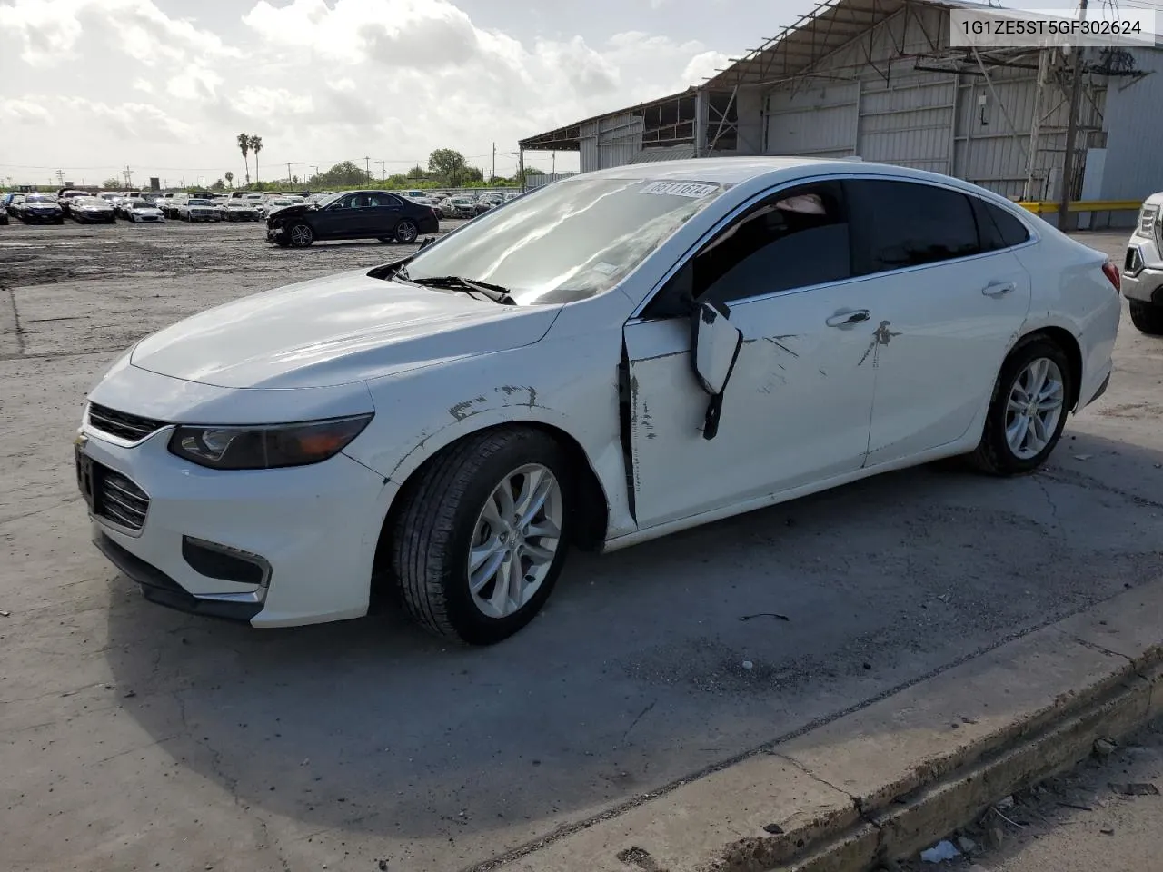 2016 Chevrolet Malibu Lt VIN: 1G1ZE5ST5GF302624 Lot: 65111674