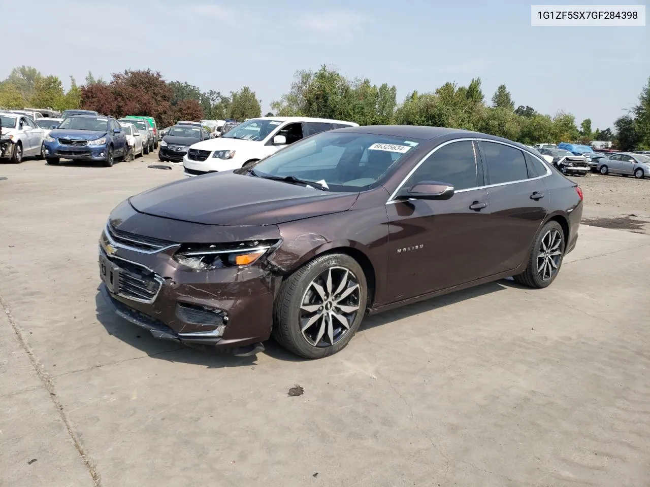 2016 Chevrolet Malibu Lt VIN: 1G1ZF5SX7GF284398 Lot: 66325634