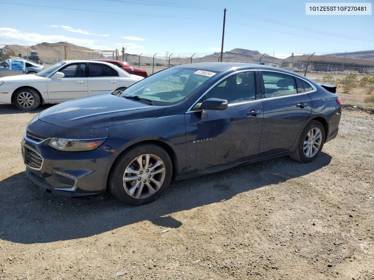 2016 Chevrolet Malibu Lt VIN: 1G1ZE5ST1GF270481 Lot: 67395554