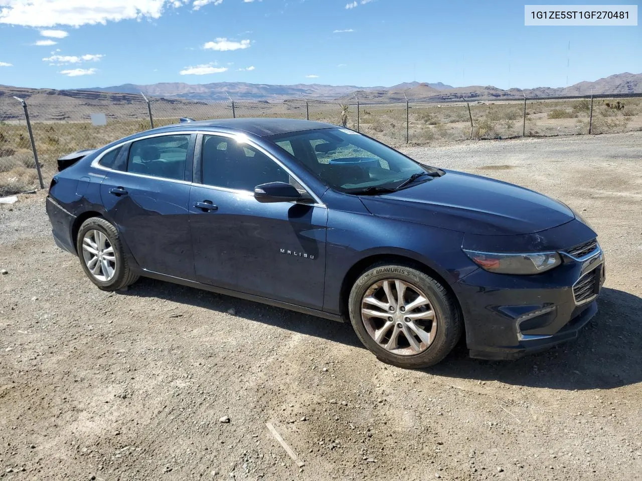 2016 Chevrolet Malibu Lt VIN: 1G1ZE5ST1GF270481 Lot: 67395554