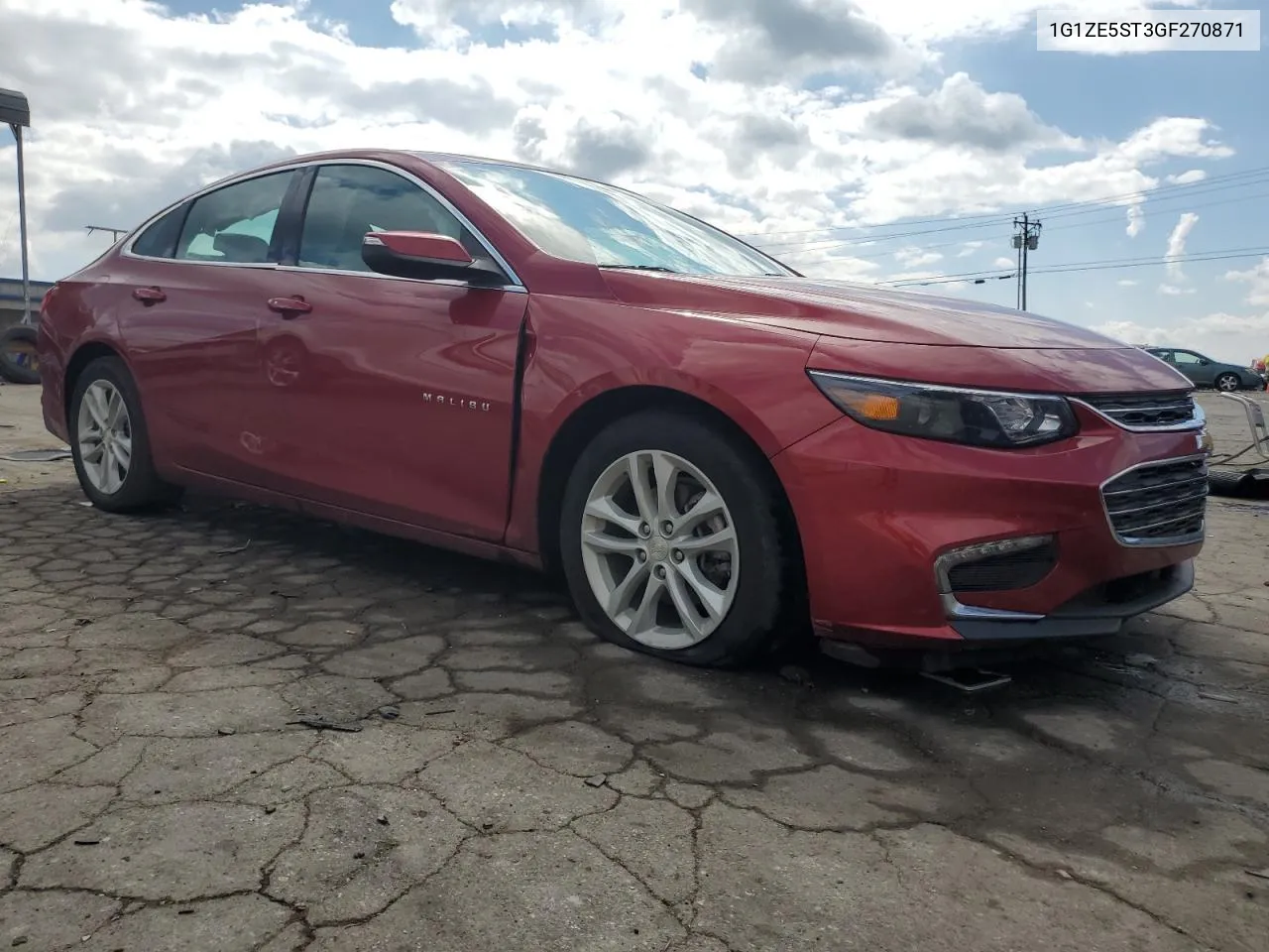 2016 Chevrolet Malibu Lt VIN: 1G1ZE5ST3GF270871 Lot: 68003504