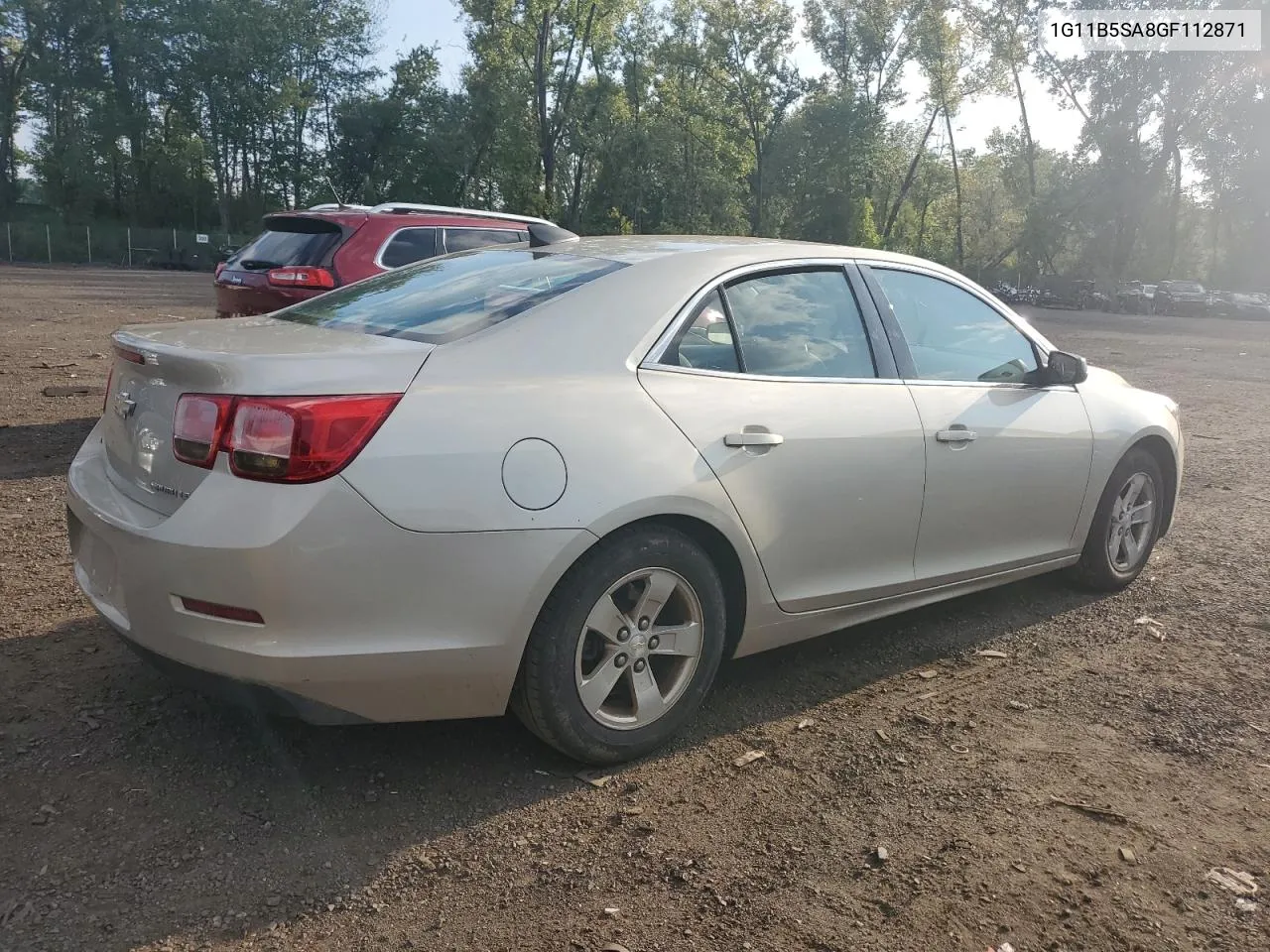 1G11B5SA8GF112871 2016 Chevrolet Malibu Limited Ls