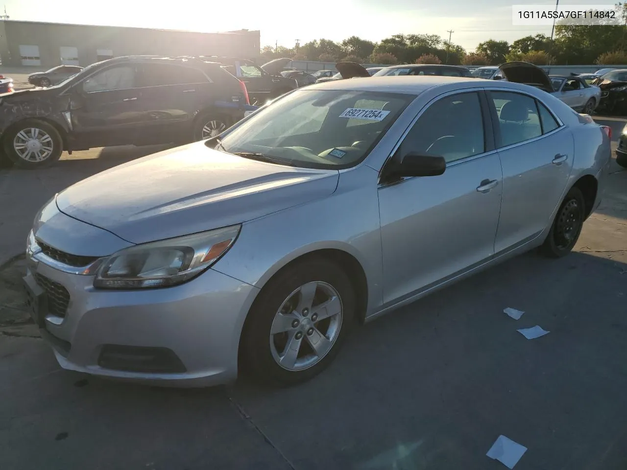 2016 Chevrolet Malibu Limited Ls VIN: 1G11A5SA7GF114842 Lot: 69271254