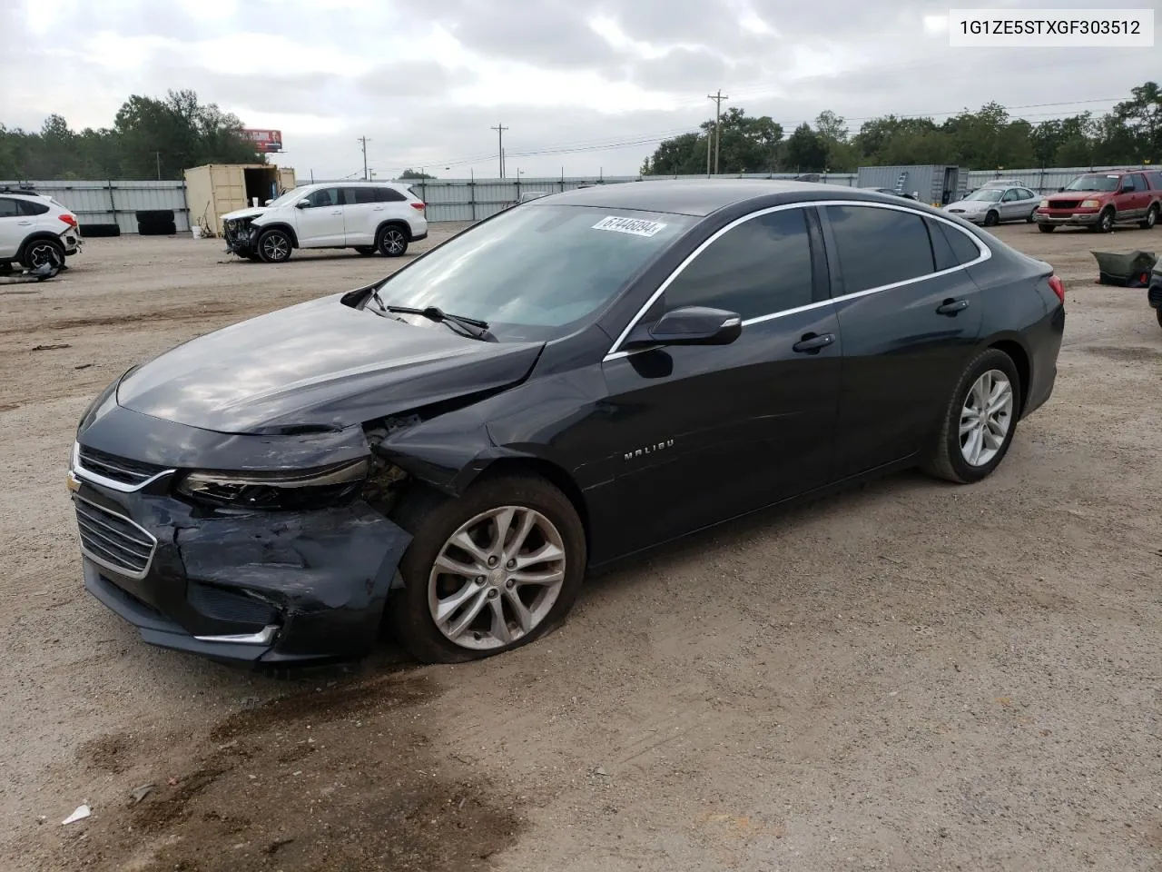 2016 Chevrolet Malibu Lt VIN: 1G1ZE5STXGF303512 Lot: 69515924