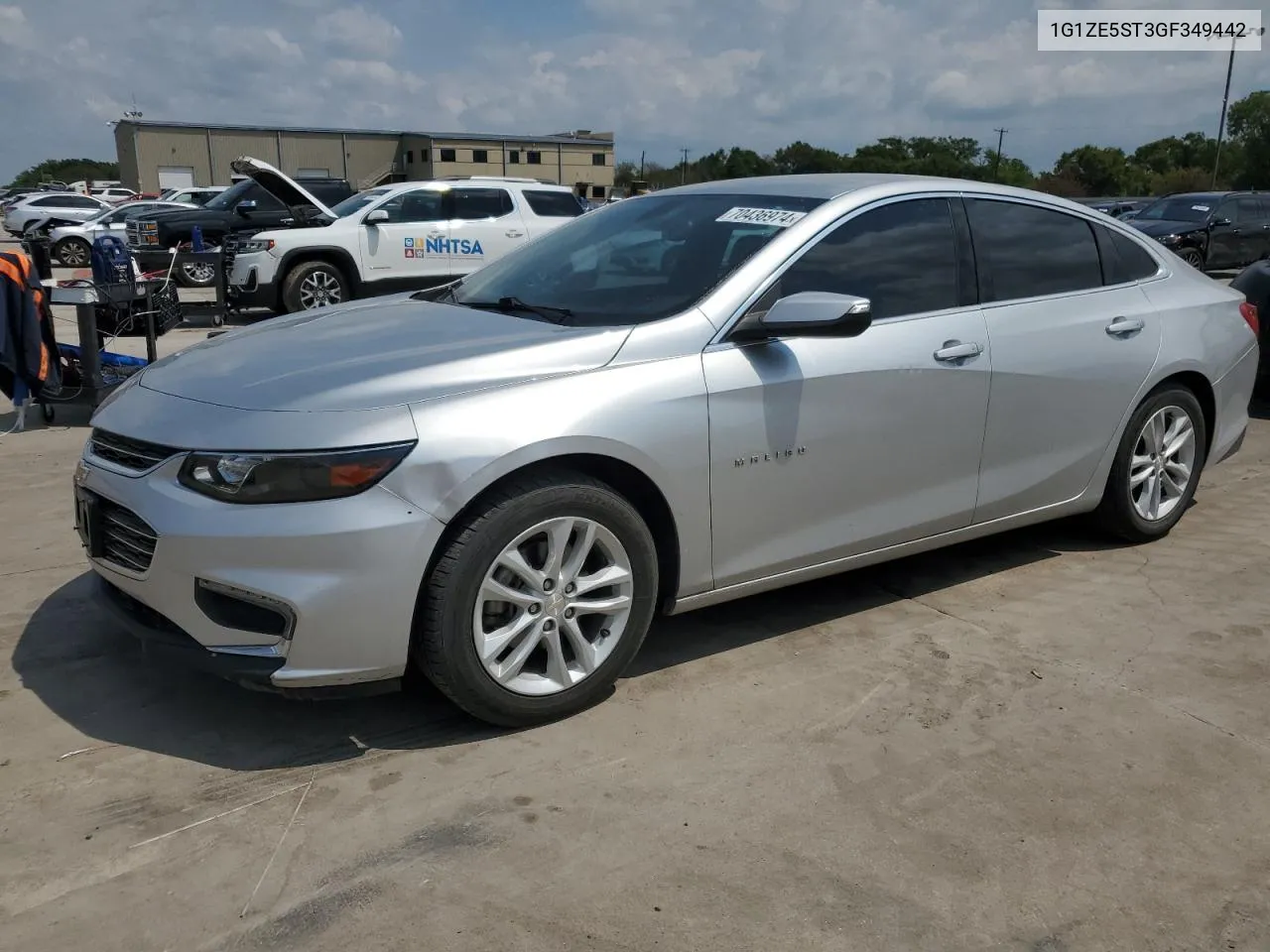 2016 Chevrolet Malibu Lt VIN: 1G1ZE5ST3GF349442 Lot: 70436974