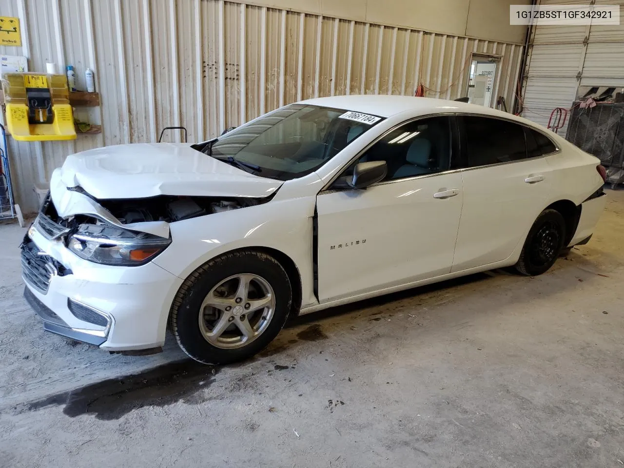 2016 Chevrolet Malibu Ls VIN: 1G1ZB5ST1GF342921 Lot: 70667184