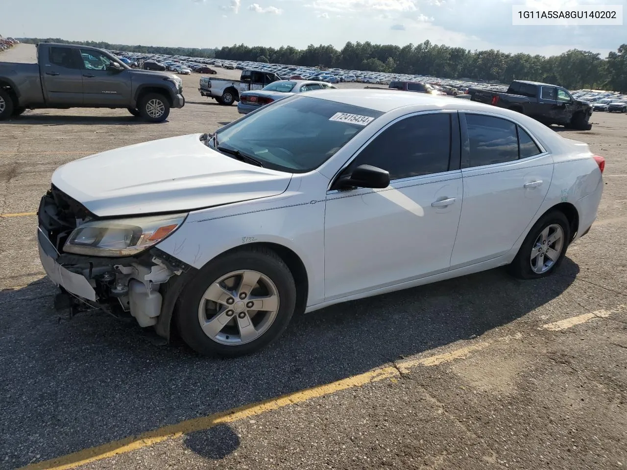 2016 Chevrolet Malibu Limited Ls VIN: 1G11A5SA8GU140202 Lot: 72415434