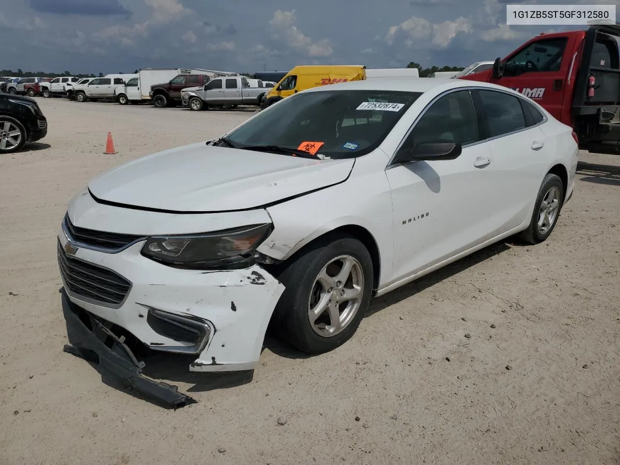 2016 Chevrolet Malibu Ls VIN: 1G1ZB5ST5GF312580 Lot: 72532874