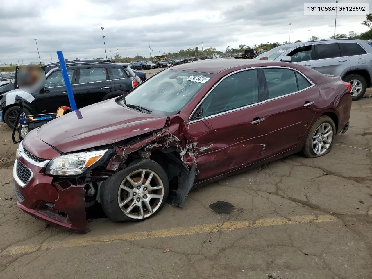 2016 Chevrolet Malibu Limited Lt VIN: 1G11C5SA1GF123692 Lot: 72673404