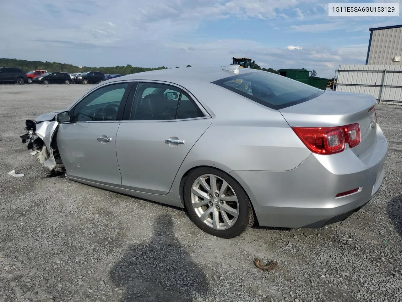 2016 Chevrolet Malibu Limited Ltz VIN: 1G11E5SA6GU153129 Lot: 72737314