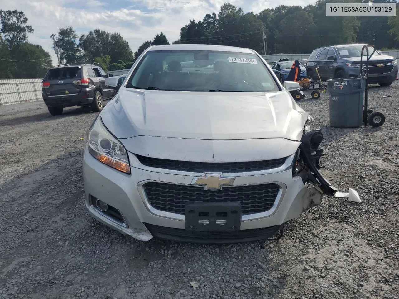 2016 Chevrolet Malibu Limited Ltz VIN: 1G11E5SA6GU153129 Lot: 72737314