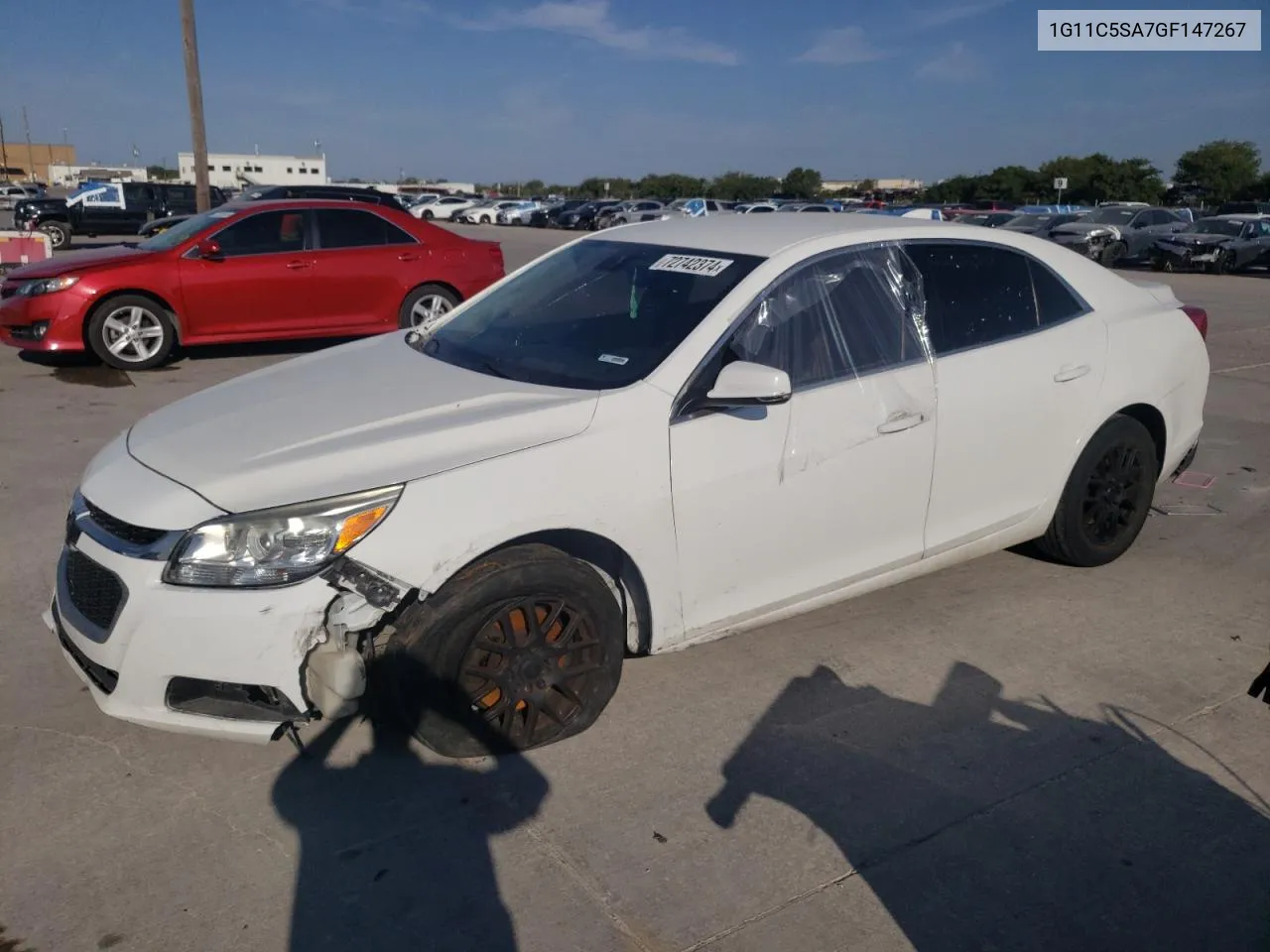 2016 Chevrolet Malibu Limited Lt VIN: 1G11C5SA7GF147267 Lot: 72742374