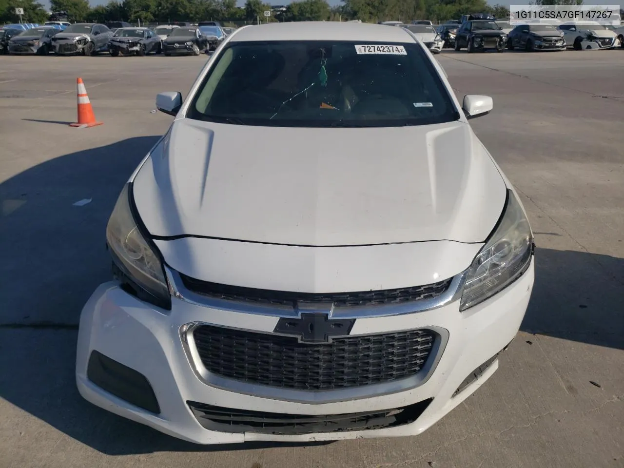 2016 Chevrolet Malibu Limited Lt VIN: 1G11C5SA7GF147267 Lot: 72742374