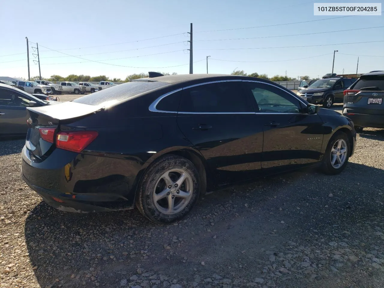 2016 Chevrolet Malibu Ls VIN: 1G1ZB5ST0GF204285 Lot: 72748984