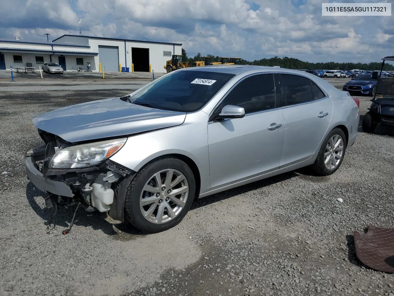 2016 Chevrolet Malibu Limited Ltz VIN: 1G11E5SA5GU117321 Lot: 73154914