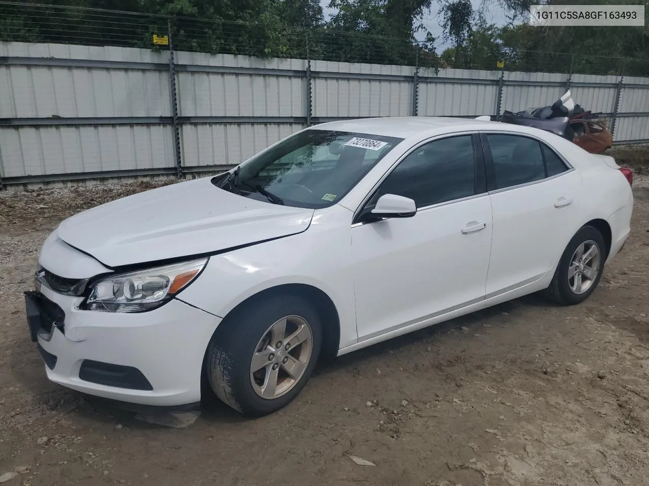 2016 Chevrolet Malibu Limited Lt VIN: 1G11C5SA8GF163493 Lot: 73270864