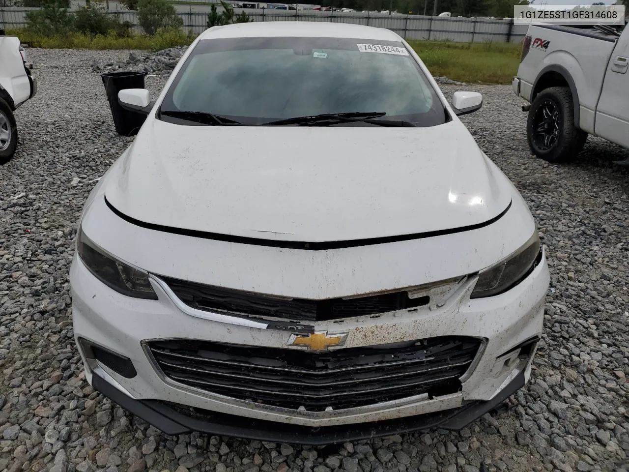 2016 Chevrolet Malibu Lt VIN: 1G1ZE5ST1GF314608 Lot: 74318244