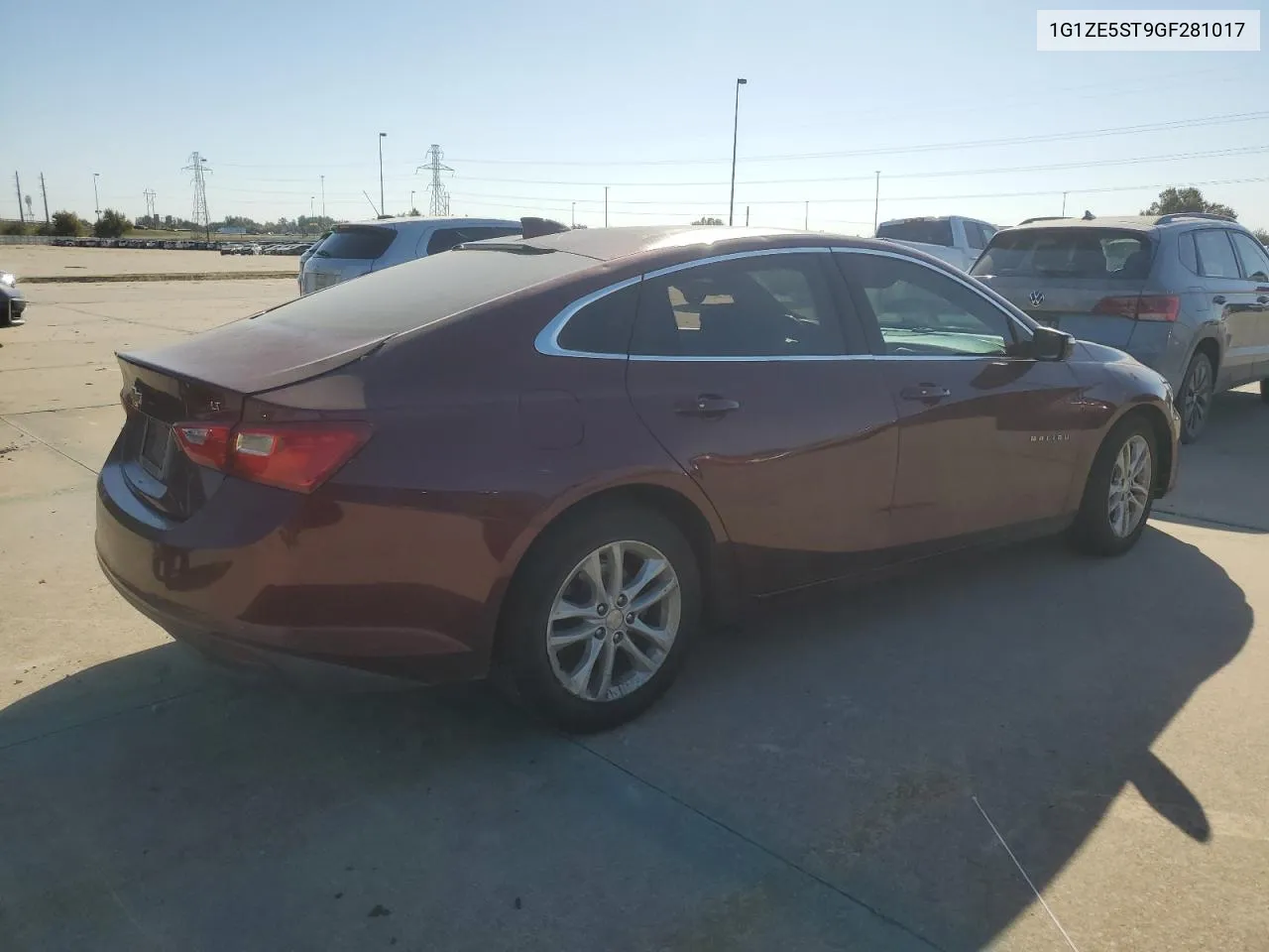 2016 Chevrolet Malibu Lt VIN: 1G1ZE5ST9GF281017 Lot: 74795534